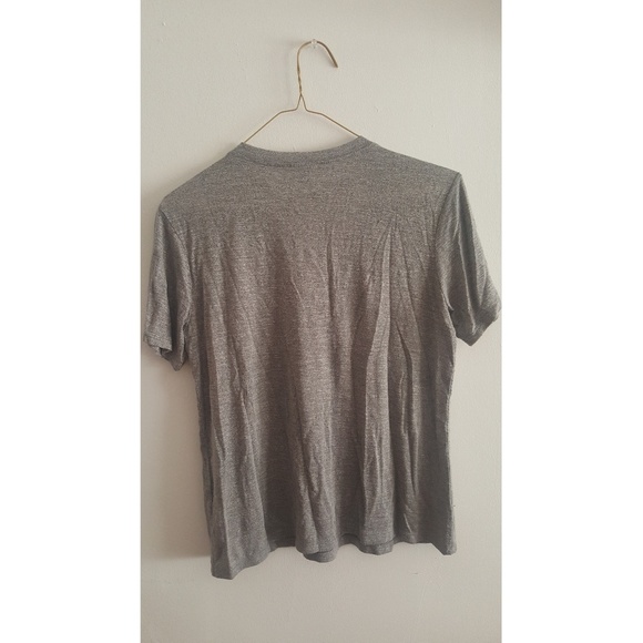 Grey V-Neck Choker Tee - Picture 2 of 3